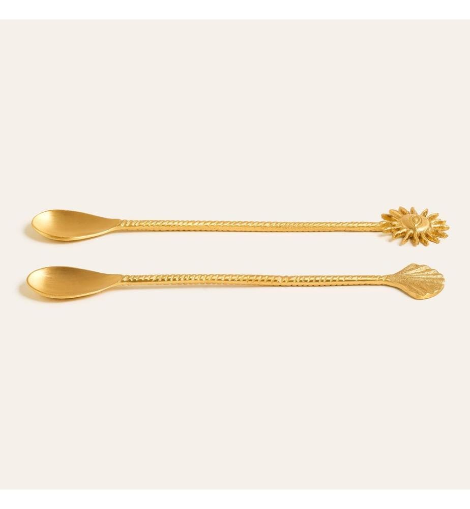 Servizio da tavola, 2 pezzi, ottone, 100% ottone