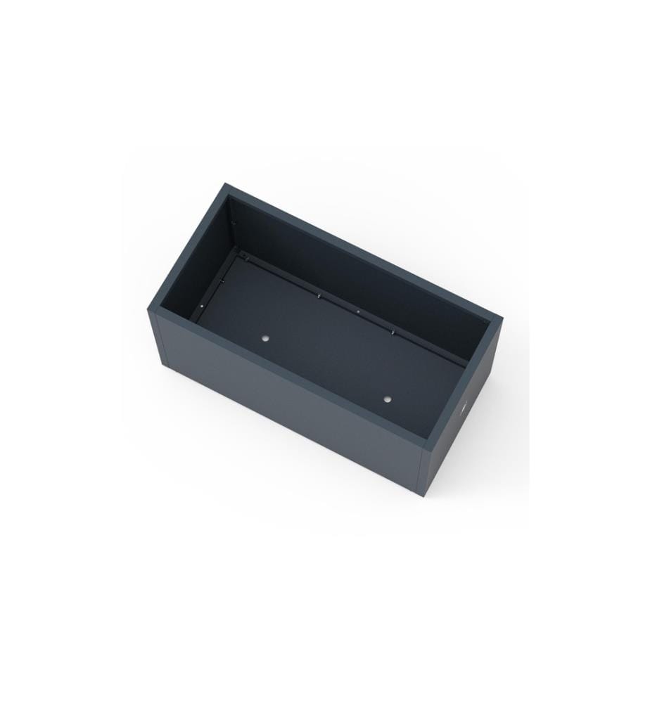 HERSTERA - Pflanzentrog Metal Planter 50, 100 x 50 x 50 cm, Anthrazit