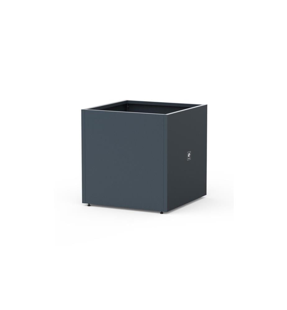 HERSTERA - Pflanzentopf Metal Planter Cube, Anthrazit