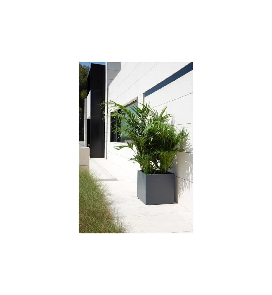 HERSTERA - Pflanzentopf Metal Planter Cube, Anthrazit