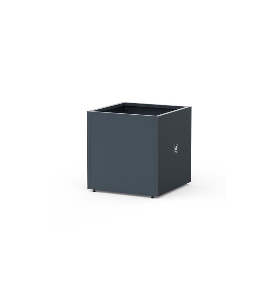 HERSTERA - Pflanzentopf Metal Planter Cube, Anthrazit