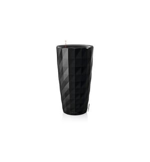 LECHUZA - Blumentopf Diamante Premium 40, Schwarz