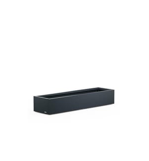 HERSTERA - Hochbeet Metal Planter Xic 150 x 40 x 25 cm, Schwarz