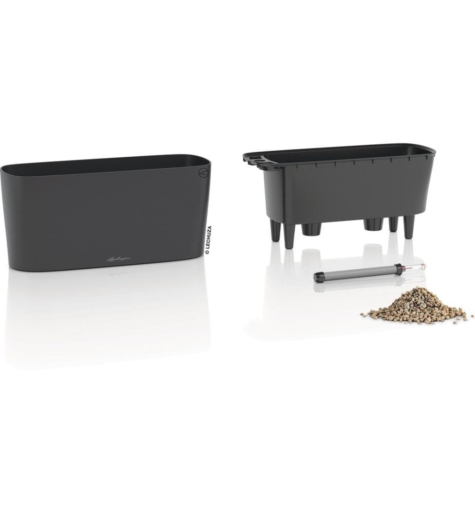 LECHUZA - Set per l'irrigazione DELTA 20 Gris basalte mat