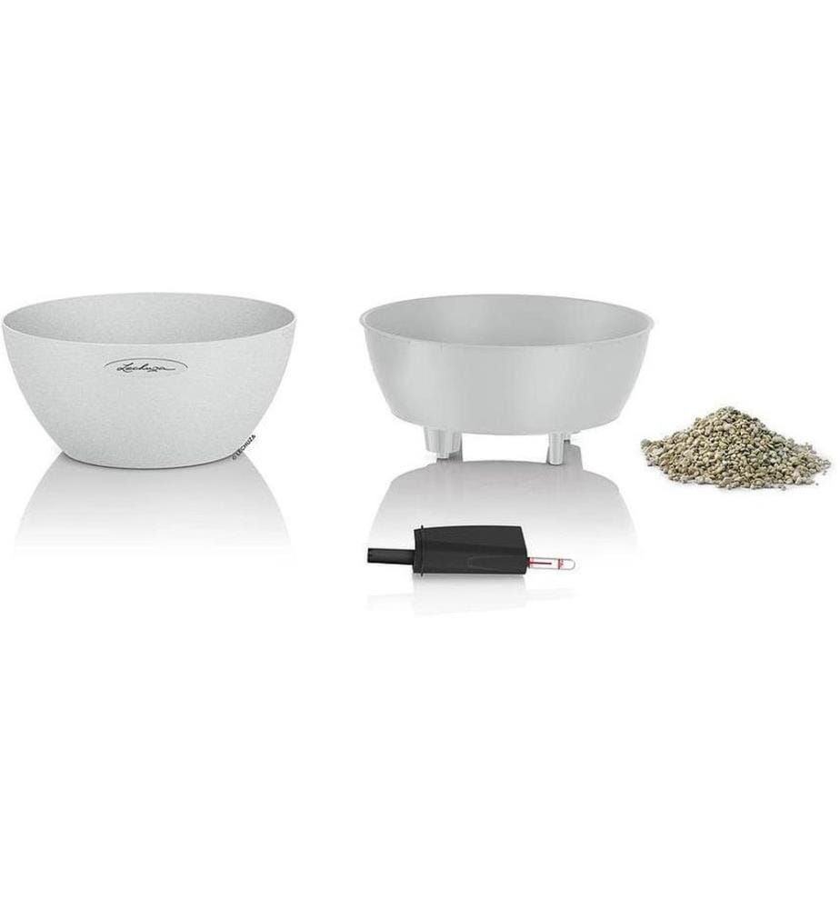 LECHUZA - CUBETO Stone 30 Blanc