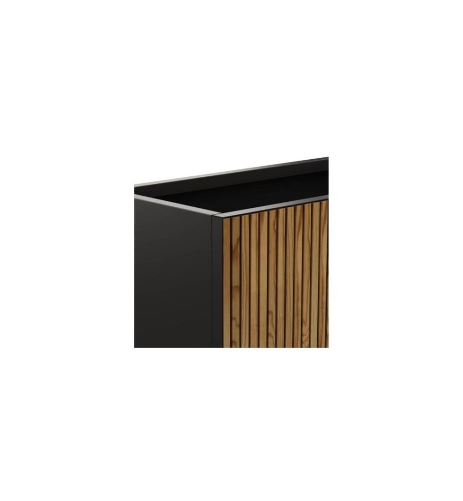 HERSTERA - Cloison décorative en bois 150 x 50 x 50 cm Noir/marron