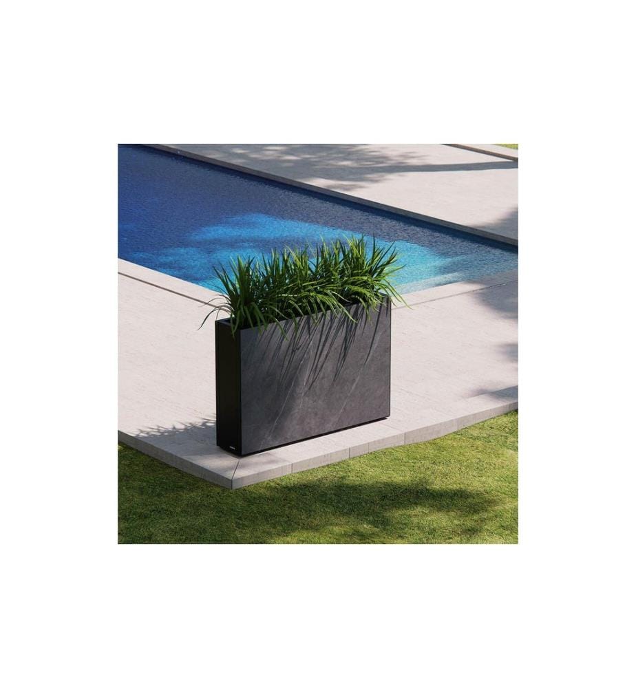 HERSTERA - Cloison décorative Laminate 120 x 25 x 80 cm Marbre noir