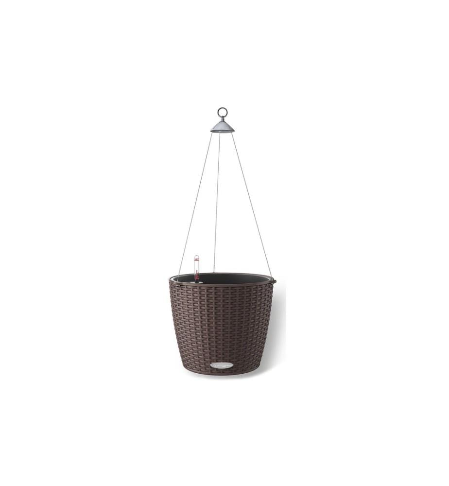 LECHUZA - Pot de fleur Nido Cottage Marron