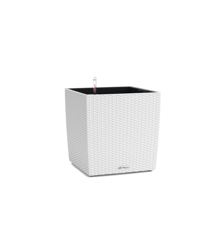 LECHUZA - Blumentopf Cube Cottage 30 Weiss