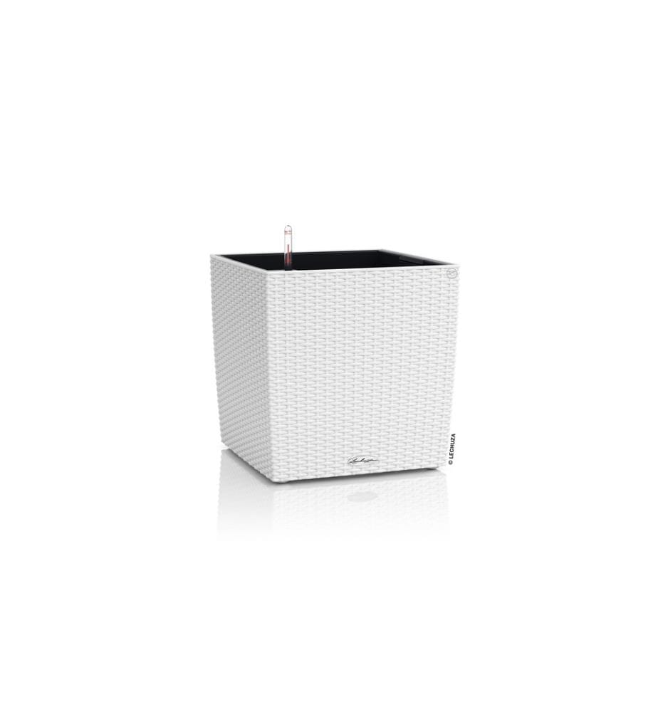 LECHUZA - Blumentopf Cube Cottage 40 Weiss