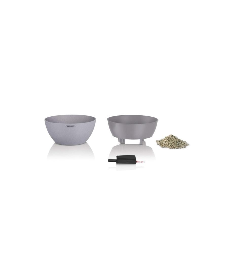 LECHUZA - Pot de fleur Cubeto Color 30 gris