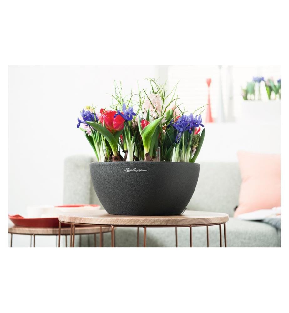 LECHUZA - Pot de fleur Cubeto Color 30 Noir