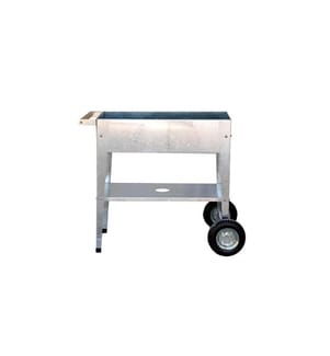 HERSTERA - Jardinière surélevée Urban Garden Trolley 75 x 35 x 80cm, galvanisé