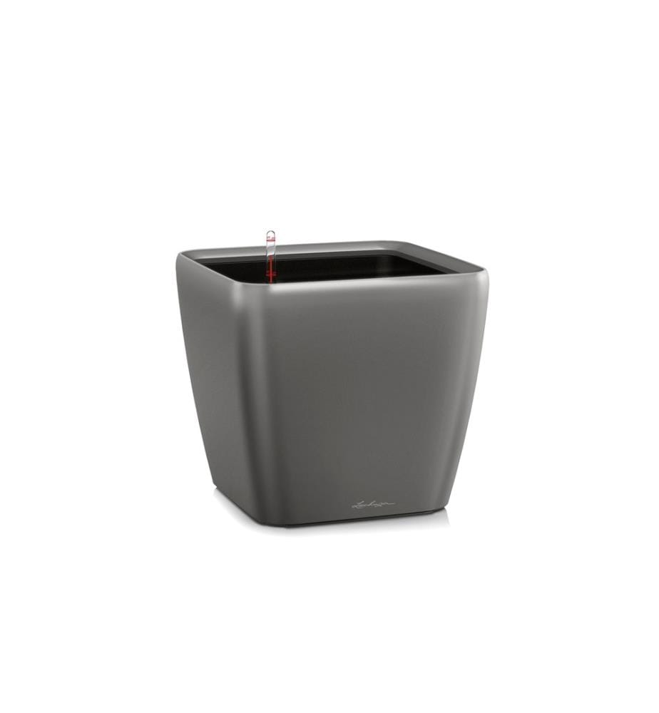 LECHUZA - Pot à fleur Quadro Premium 21 LS Gris foncé