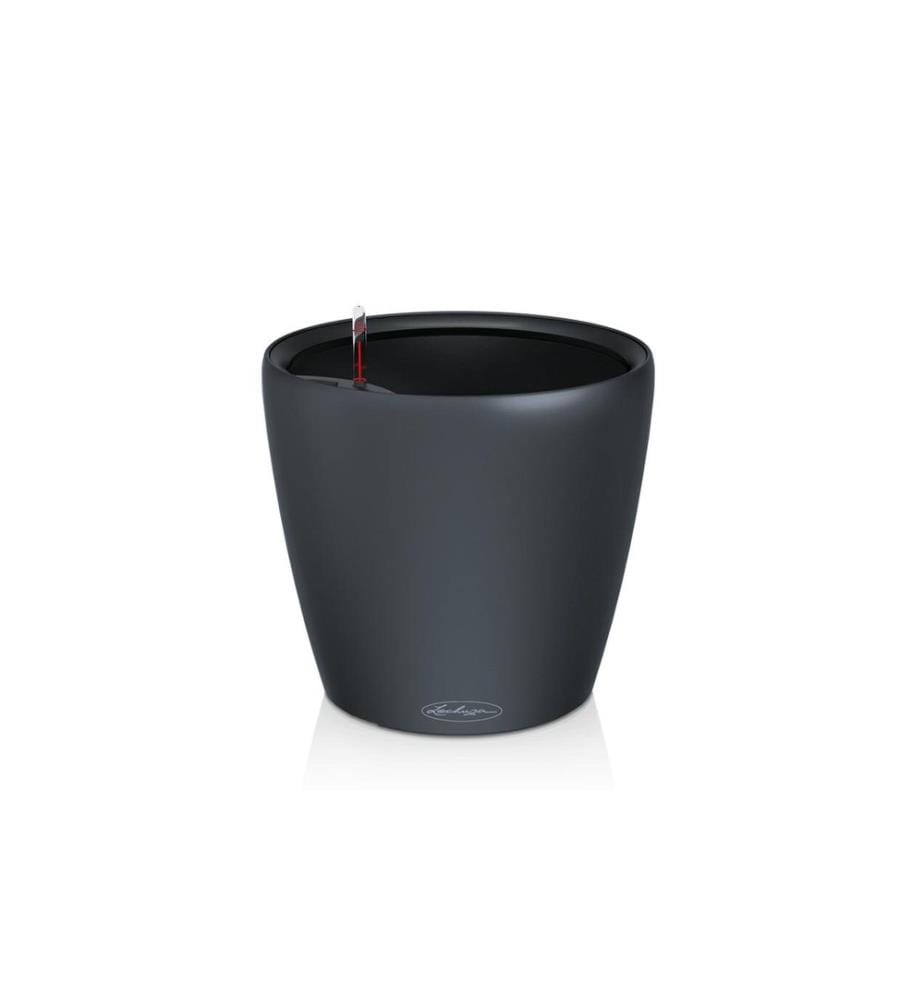 LECHUZA - Pot à fleur CLASSICO Color LS 28 - kit complet Gris