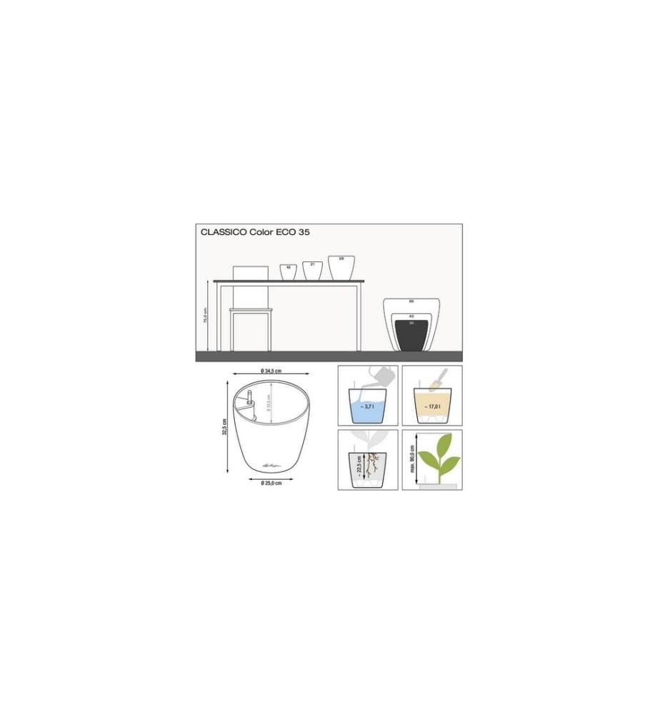 LECHUZA - CLASSICO Eco 60 Grau