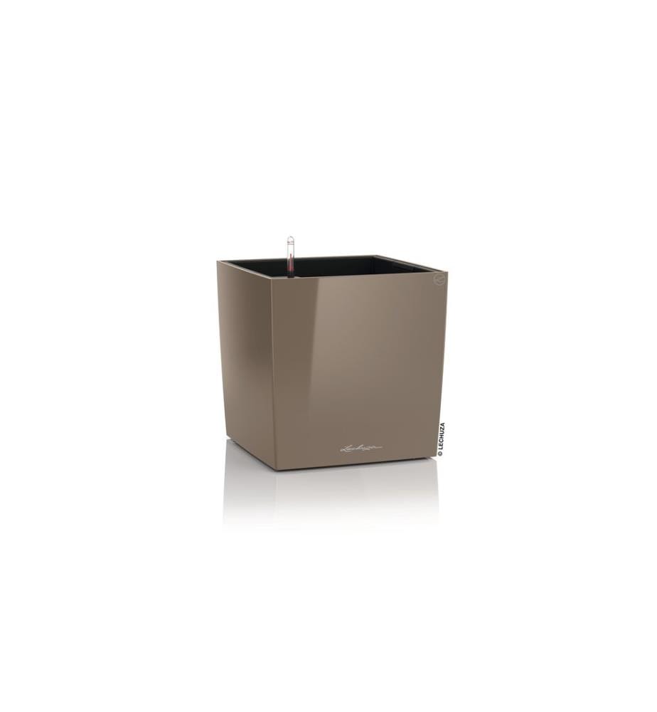 LECHUZA - Pot de fleur Cube 40 beige