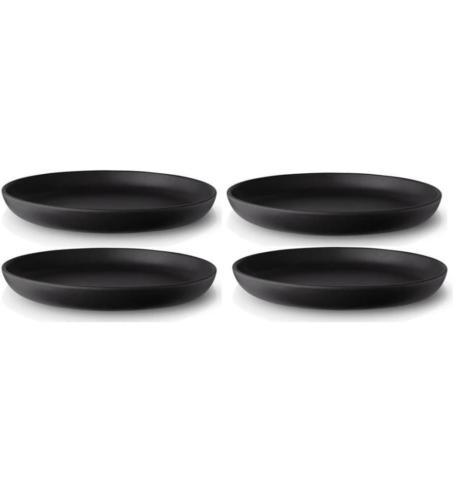 EVA SOLO - Assiettes pour le petit-déjeuner et à dessert Nordic Kitchen 4 Pièce/s, Noir