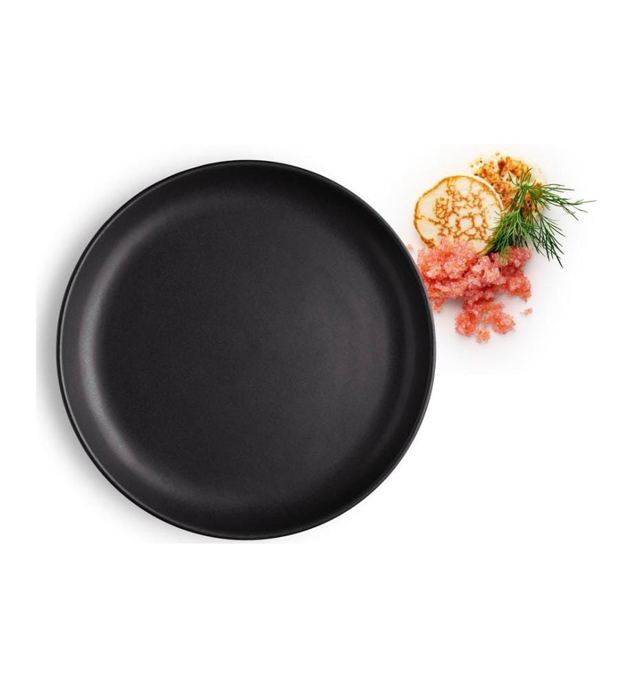 EVA SOLO - Assiettes pour le petit-déjeuner et à dessert Nordic Kitchen 4 Pièce/s, Noir