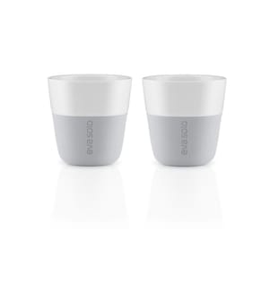 EVA SOLO - Tasse à expresso 80 ml, 2 Pièce/s, Gris clair/Blanc