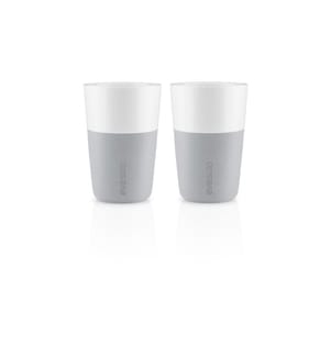 EVA SOLO - Verre à latte macchiato 360 ml, 2 Pièce/s, Gris clair/Blanc
