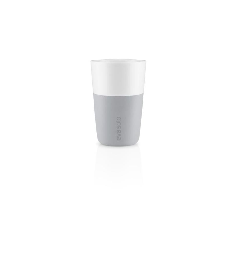 EVA SOLO - Verre à latte macchiato 360 ml, 2 Pièce/s, Gris clair/Blanc