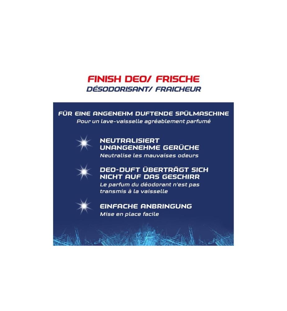 Finish - Entretien du lave-vaisselle Déodorant anti-odeur 1 pièce