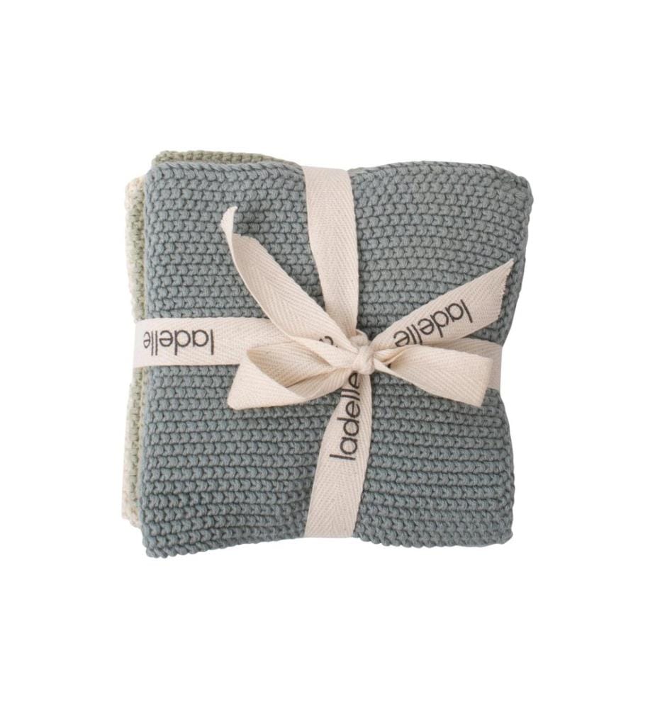 Ladelle - Torchon à vaisselle Eco Knitted 3 Pièce/s, Vert