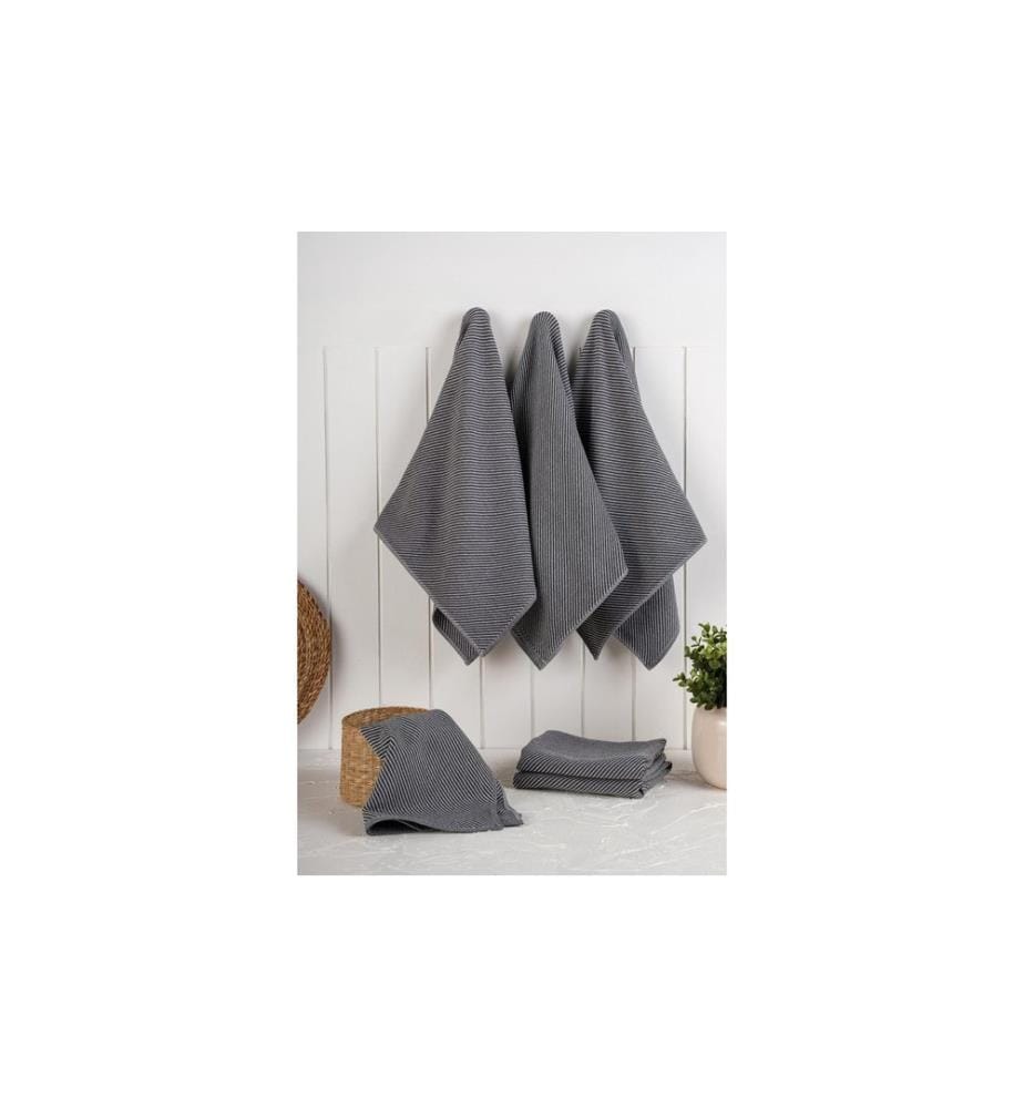 Hermia - Geschirrtuch-Set Eloise Anthrazit