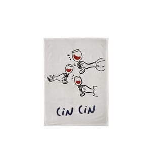 CHIC MIC - Torchon pour la vaisselle Cin cin Noir/Blanc