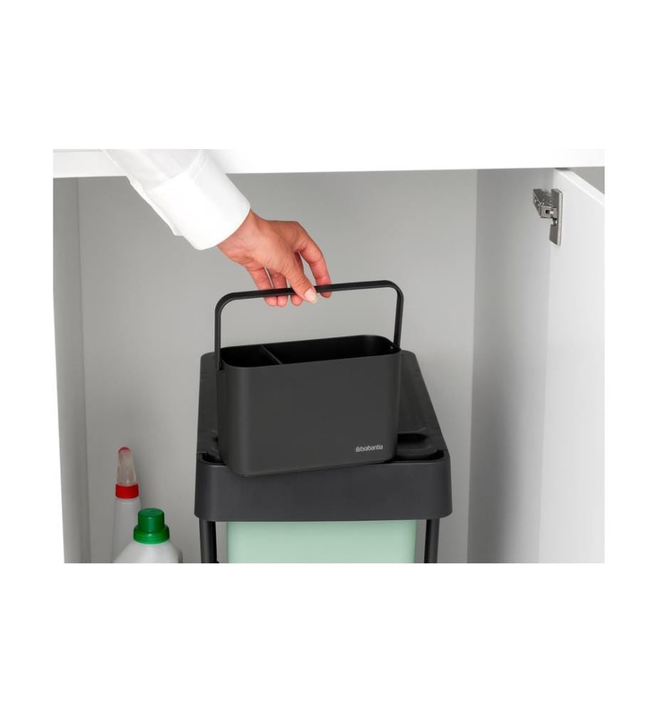 BRABANTIA - Seau de ménage SinkSide 2.05 l, Gris/Gris foncé