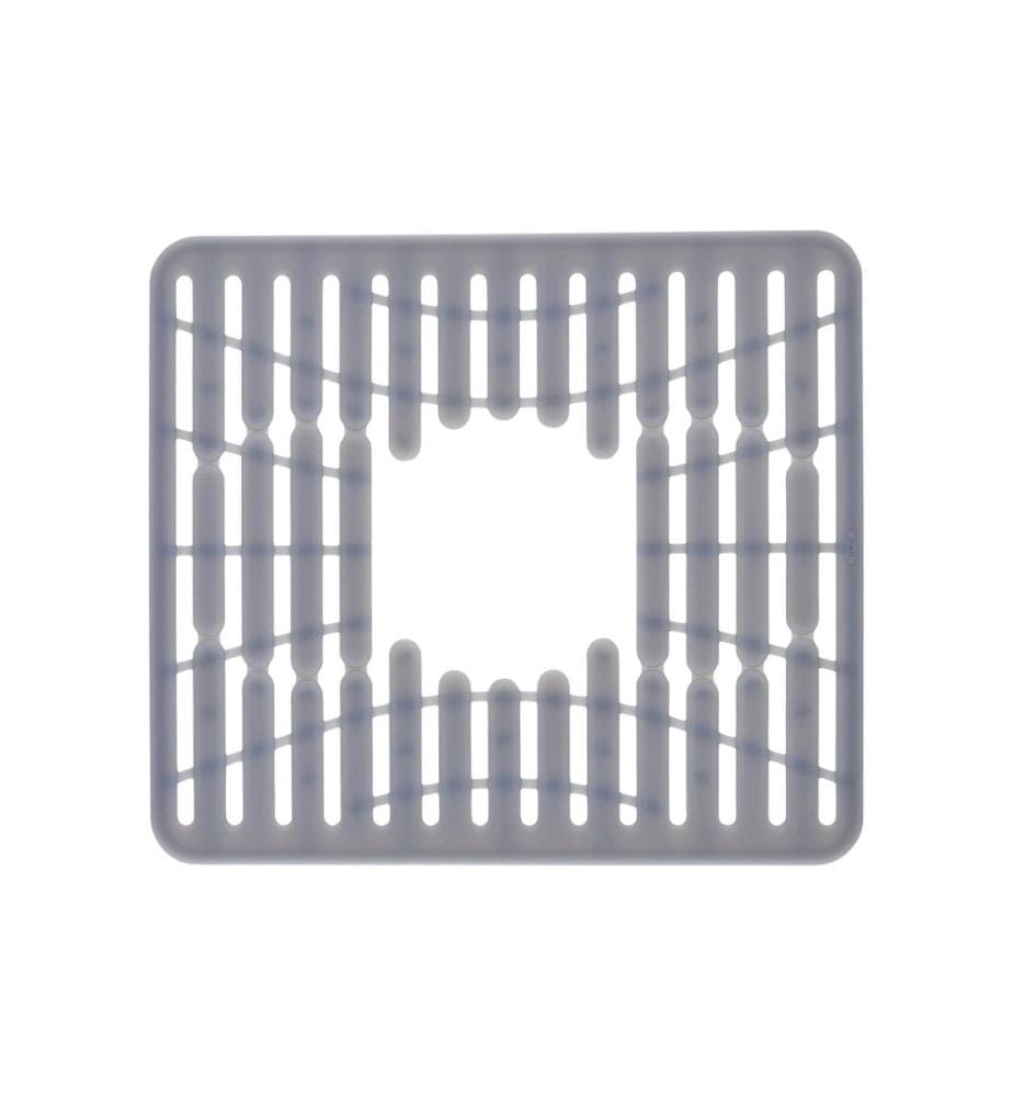 Oxo Good Grips - Tapis pour évier, 32 x 28 cm, silicone, gris