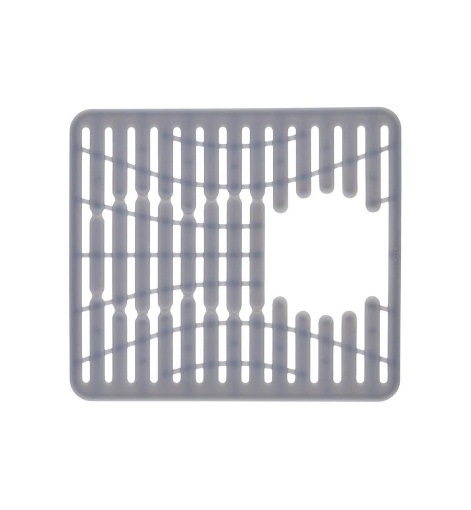 Oxo Good Grips - Tapis pour évier, 32 x 28 cm, silicone, gris