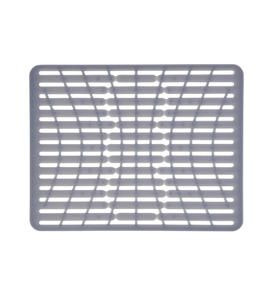 Oxo Good Grips - Tapis pour évier, 43 x 32 cm, silicone, gris