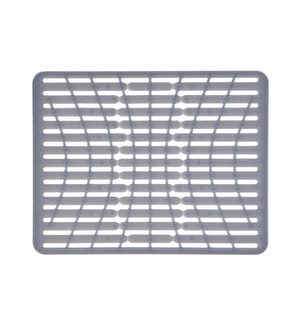 Oxo Good Grips - Spülbeckenmatte, 43 x 32 cm, Silikon, Grau