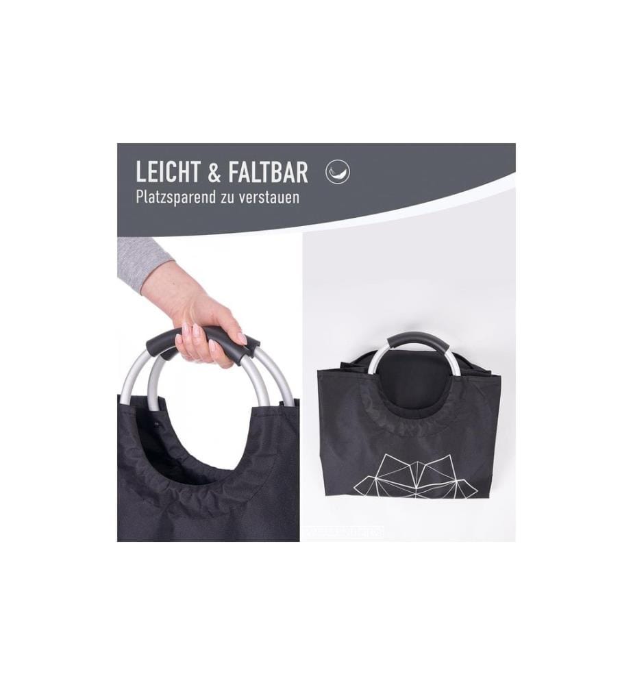 Wellenborg - Panier à linge 82 l Lion / Zèbre, lot de 2
