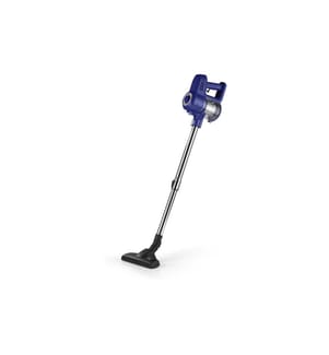 CLEANMAXX - Akku-Hand- und Stielsauger Zyklon, Blau/Silber