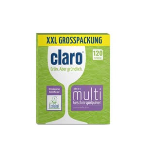 claro - Détergent pour lave-vaisselle Multi Pulver 2.4 kg