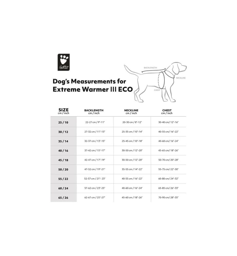 HURTTA - Extreme Warmer V3 Eco Bleu, 30 cm
