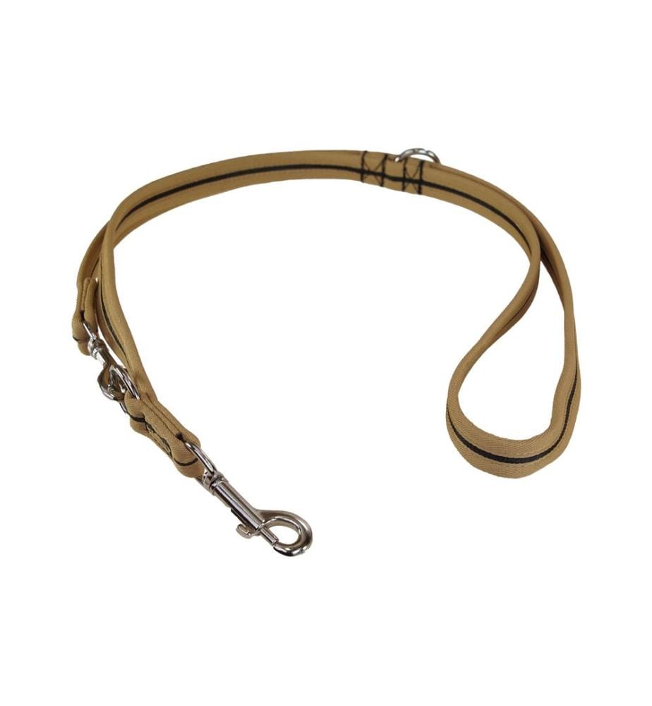 Grossenbacher Hundeleine 180 cm, 25 mm, Schwarz/Beige