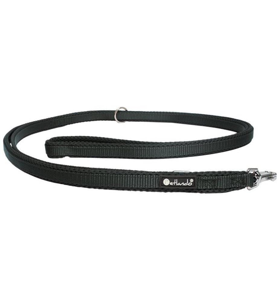 petlando Hundeleine Mesh, 3 m, Schwarz