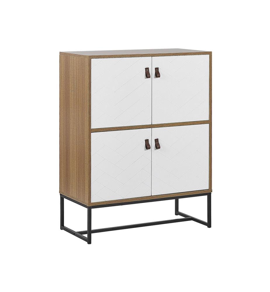 Armoire NUEVA Marron clair/blanc