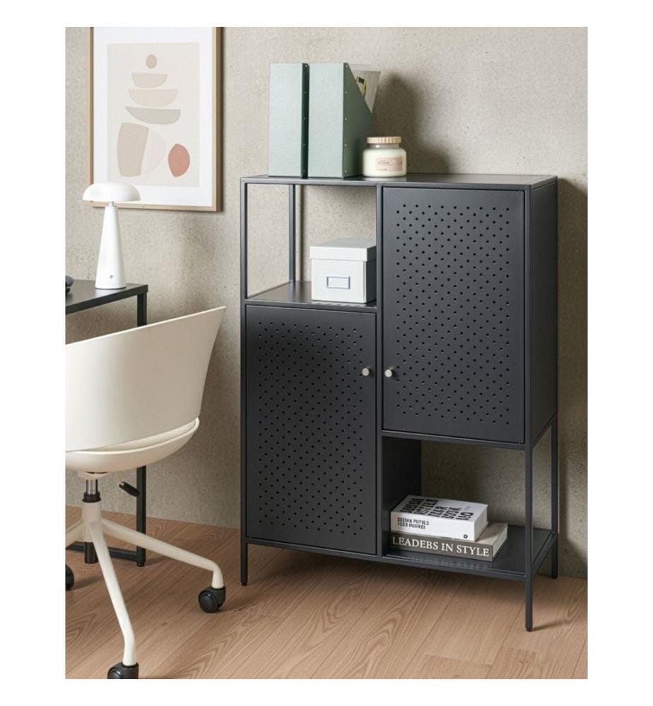 Storage Unit RAKAIA Metal Black