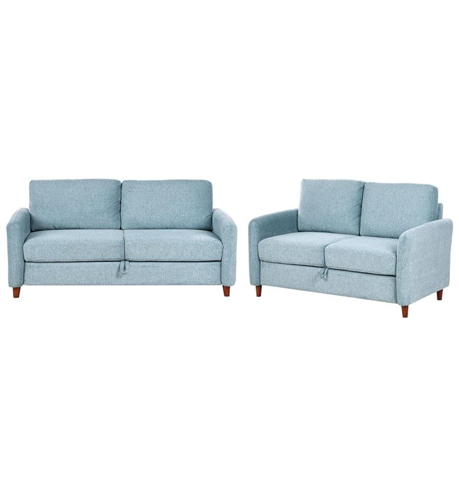 Sofa Set 5-Sitzer MARE Stoff Blau mit Stauraum