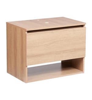 Meuble lavabo mural NATAL 60 cm Marron clair