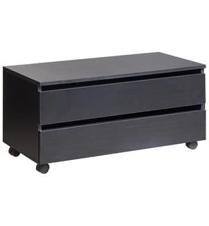 Meuble haut TERESINA avec roues 80 cm Noir