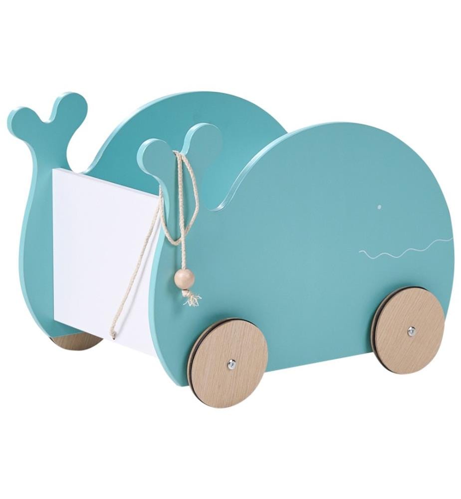 Toy Box with Wheels WOOLI 30 cm Blue