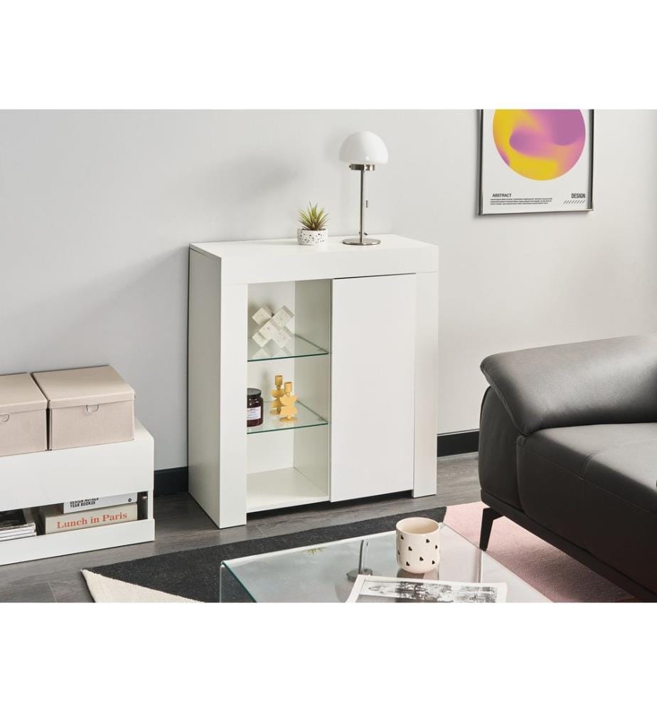 Buffet avec LED KAMLOOPS Blanc