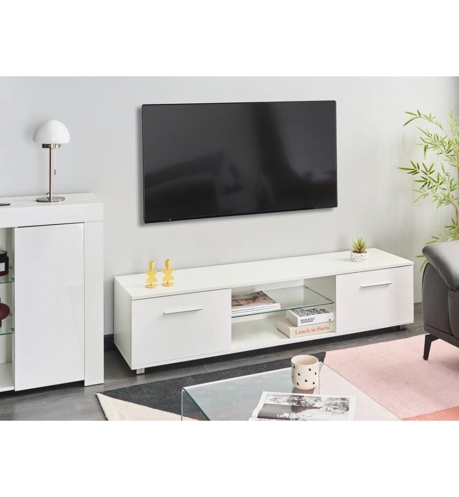 Mobile TV con LED BANFF Bianco