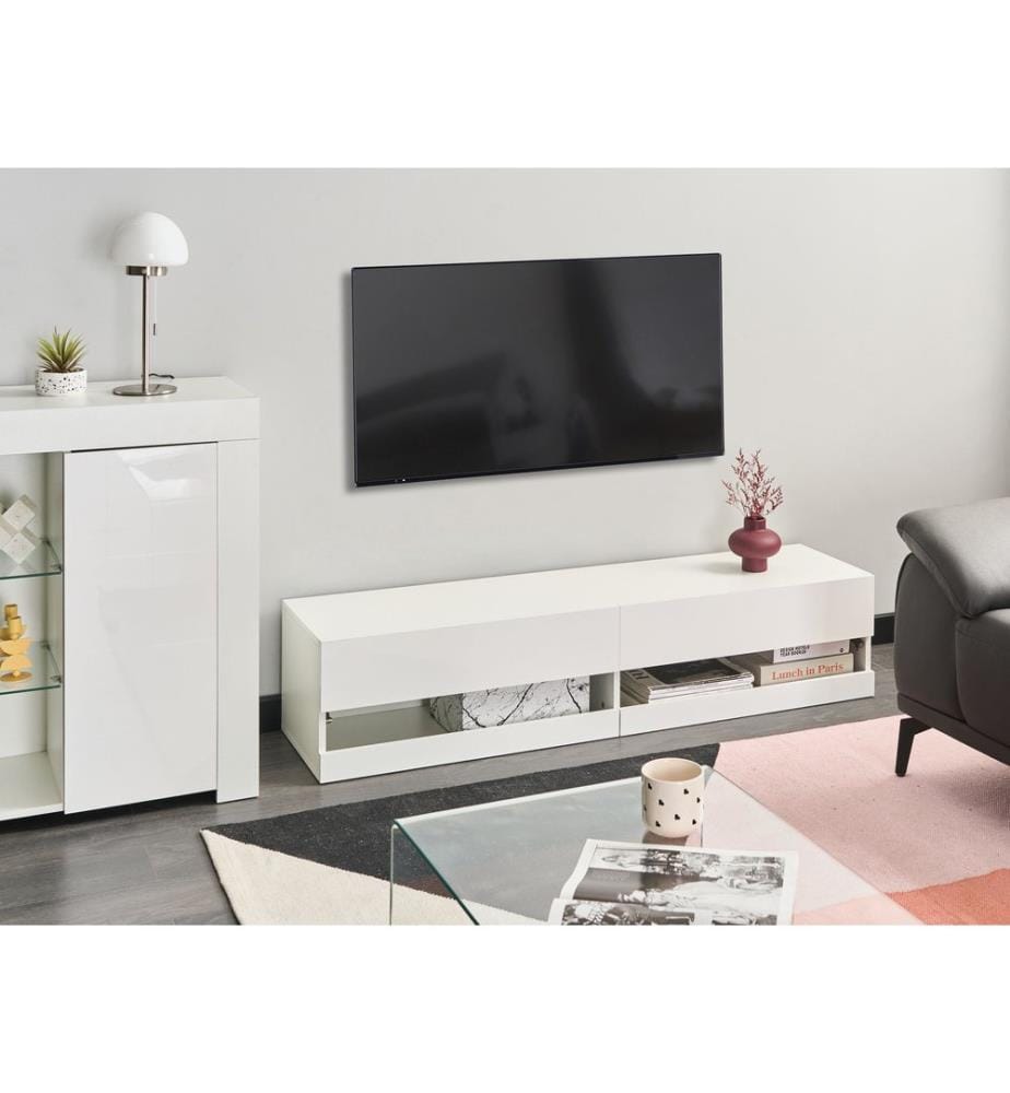 Mobile TV con LED EDMONTON Bianco
